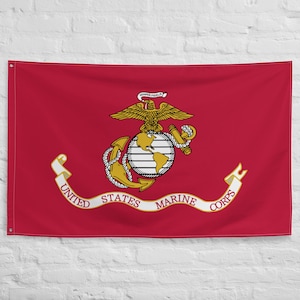 United States Marine Corps Flag USMC Emblem Flag
