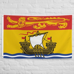 Pin's Badge Drapeau Nouveau Brunswick - 2,4 X 1,7 Cm, Résine époxy Résistante, Avec Fermoir Papillon