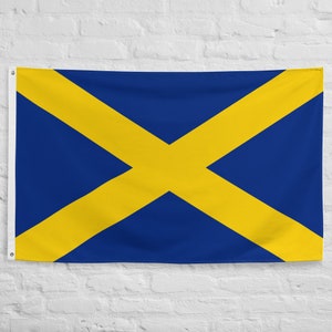 Mercia Banner Flags 100% polyester with 2 iron grommets Cross of St Alban Flag
