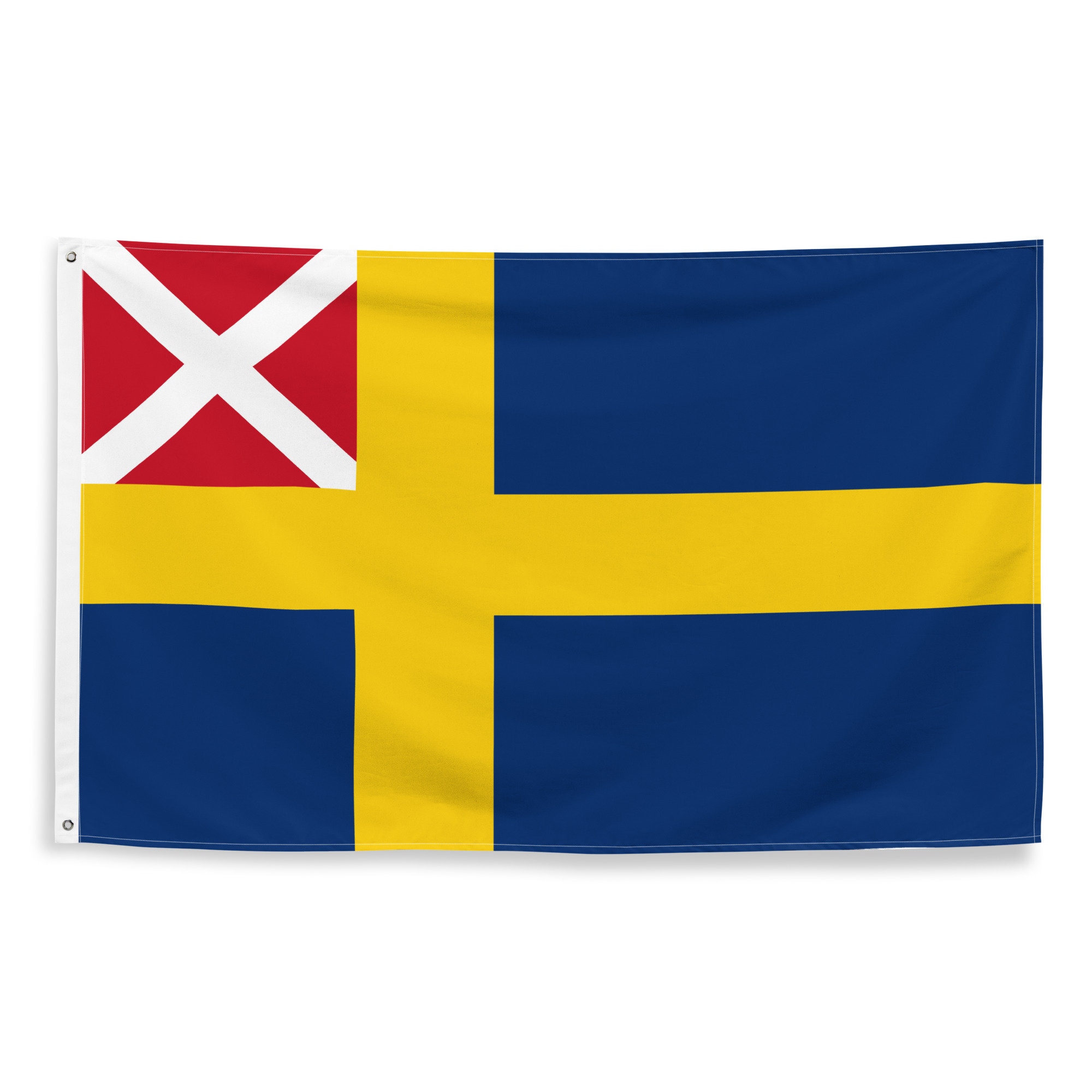 スウェーデン・ノルウェー連合国旗（1818年～1844年）：ポリエステル製