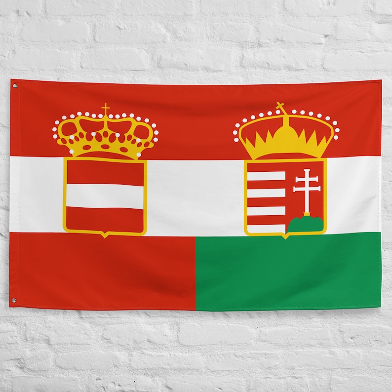 Large Flag Austria-Hungaria flags Flying flag banner 100% polyester with 2 iron grommets Historic Austria-Hungarians flags