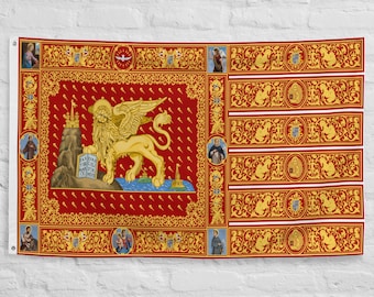Large Flag of Republic of Venice (1659-1675) indoor or outdoor Flag Flying flag banner 100% polyester with 2 iron grommets Venetian Flags