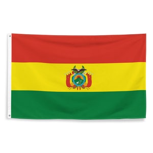 Bolivian National Flags Polyester with Iron Grommets 100% Bolivia Flag