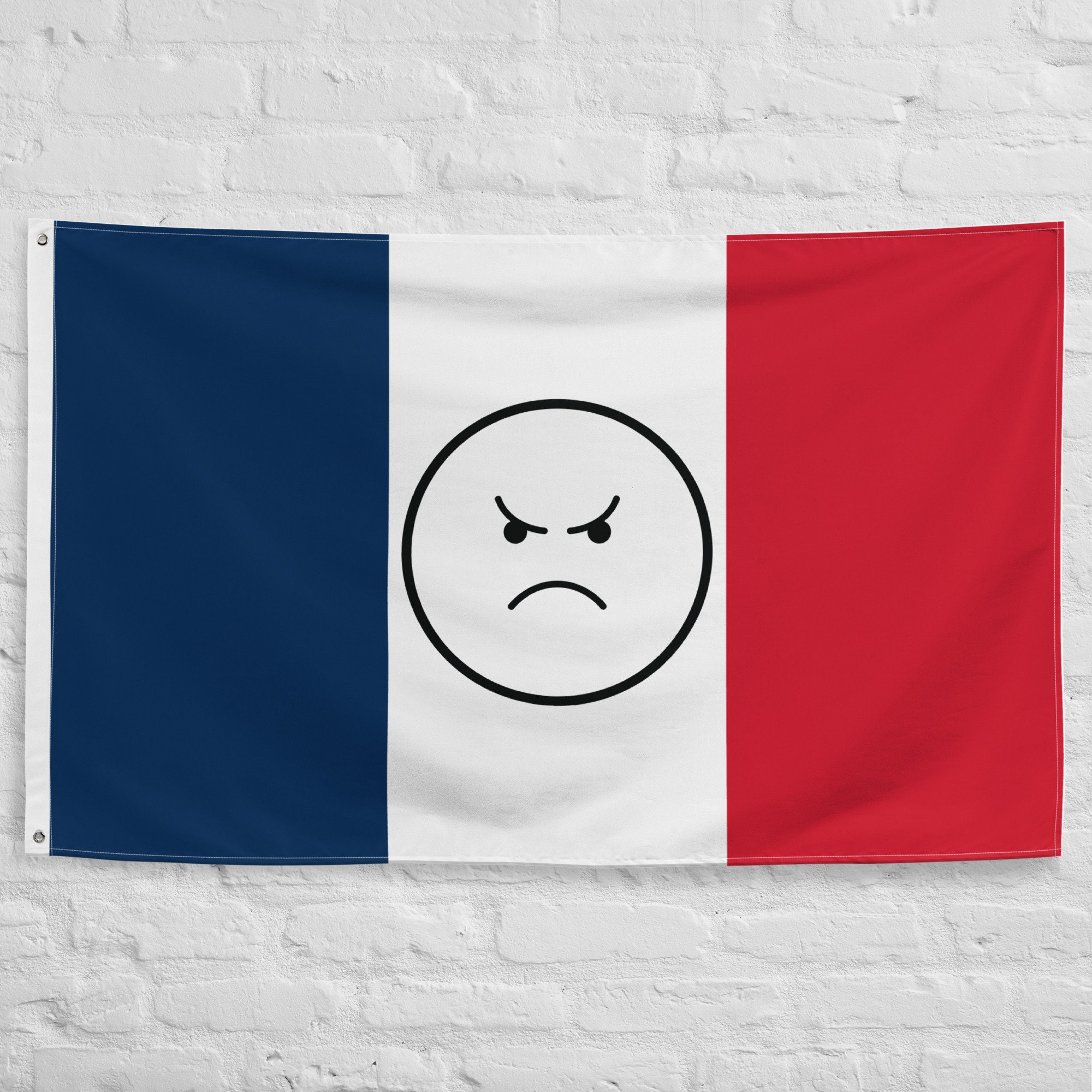 Cœur drapeau français. French flag in heart shape. Stock Vector