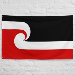Large Maori National Flag Banner: 100% Polyester with Grommets