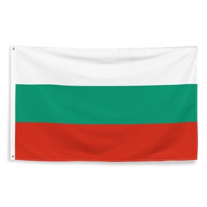 Bulgarian National Flags Polyester with Iron Grommets 100% Bulgaria Flag