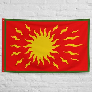 Oriflamme Banner: King of France Battle Standard Flag