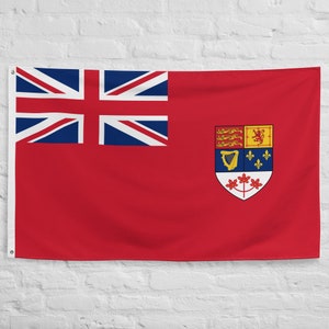 Vintage Canadian Red Ensign Flag: 1957-1965 Historical Banner