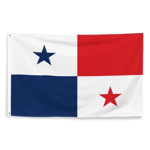 Panamanian National Flags Polyester with Iron Grommets 100% Panama Flag