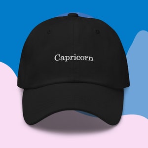 Sterrenbeeld Steenbok Papa hoed Baseball Cap Geborduurde katoenen papa hoed