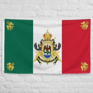 Historische Mexicaanse vlaggen Polyester met ijzeren grommets 100% oude vlag van Mexico