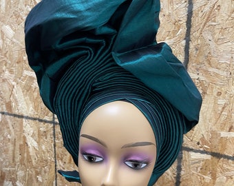 African auto gele african ready to wear headwear african head wrap african style