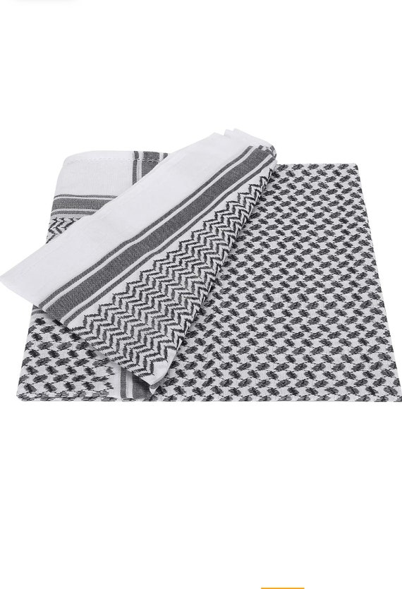 Dubai Heren Modern Zwart Igal Agal Egal Cord Shemagh Hoofddoek Arabische Hoofdband Omslagtouw Turbante Arabe Voor Midden-Oosterse Kleding Pet Jas Moslim Kleding Sjaal Palestina, Zwart, One Size