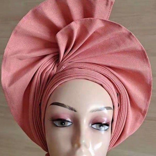 African autogele, ready to wear gele, African hat, traditional wedding hat...