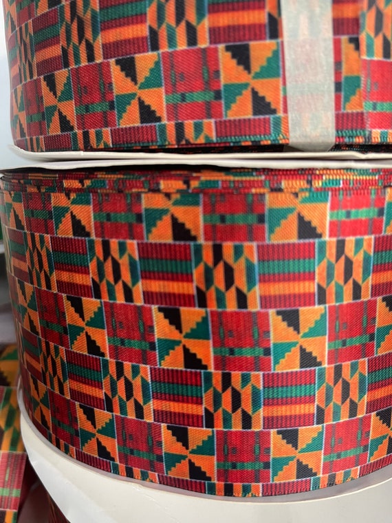 African print deals ribbon