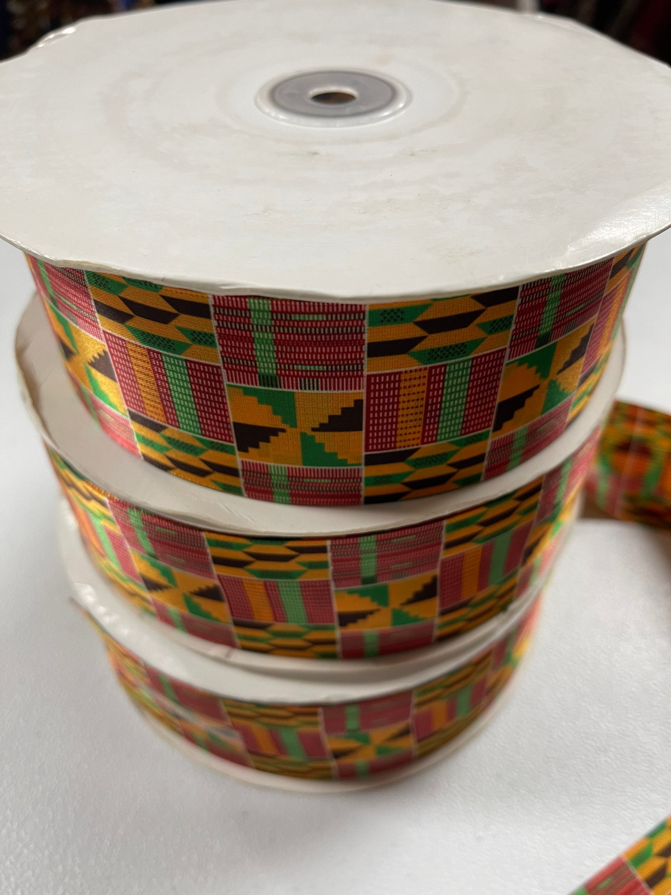 African Print Ribbon African Ankara Kente 3 Yards Ribbon Ankara Ribbon