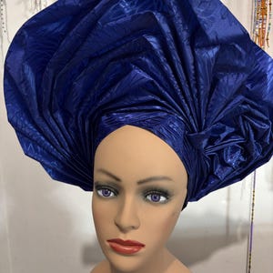 Royal Blue Turban - Etsy display picture 1