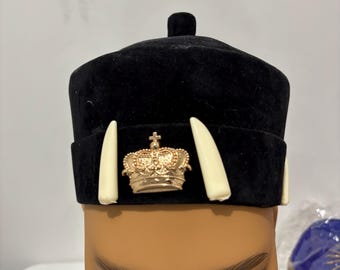 New Cowries Beaded Royalty Hat/african Prince/traditional Hat