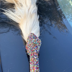 Horse tail,African horse tail, Nigerian horse tail,horse tail for traditional dance,Bridal horse tail accessory, Embellished horse tail