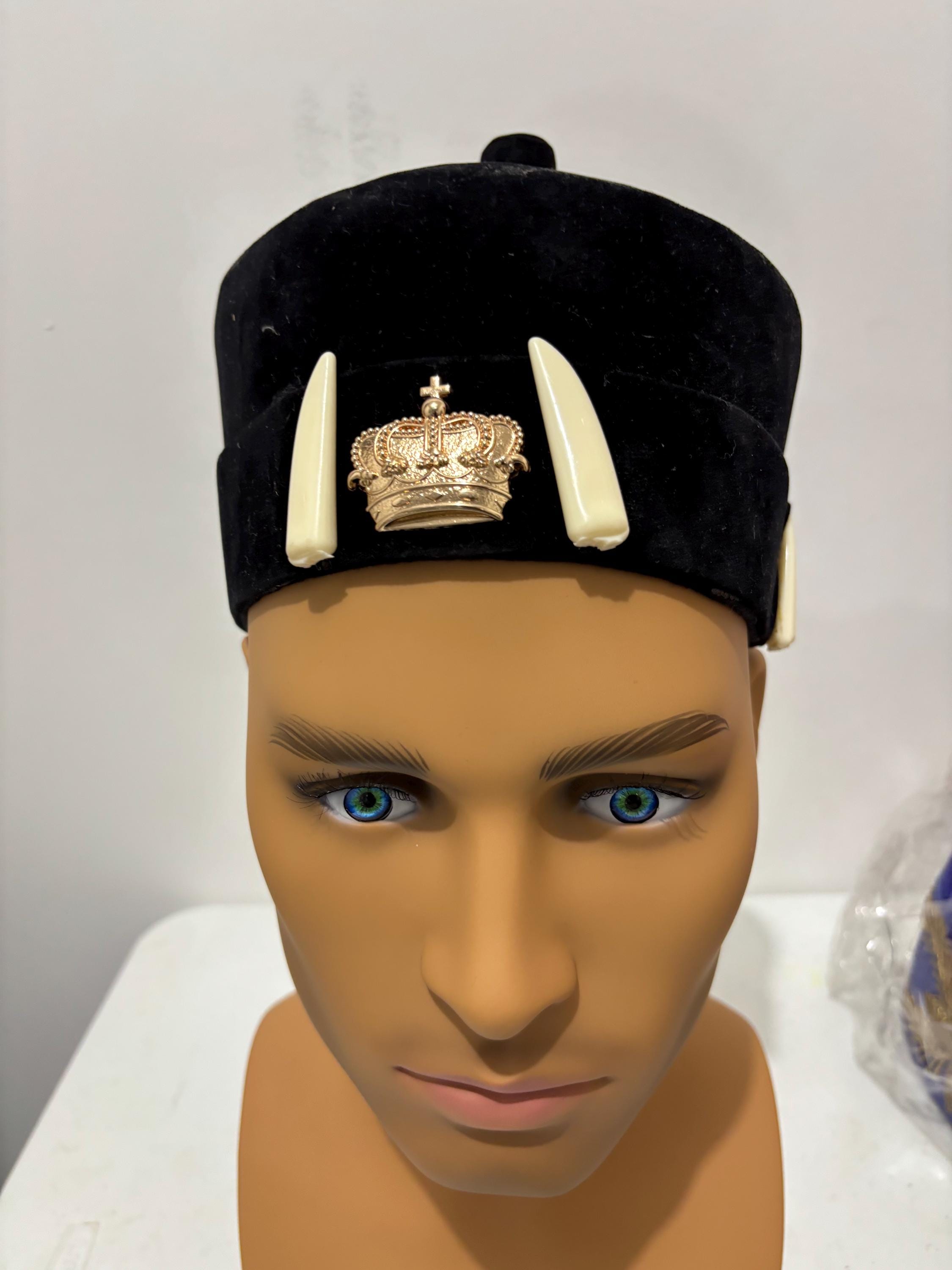 New Cowries Beaded Royalty Hat/african Prince/traditional Hat