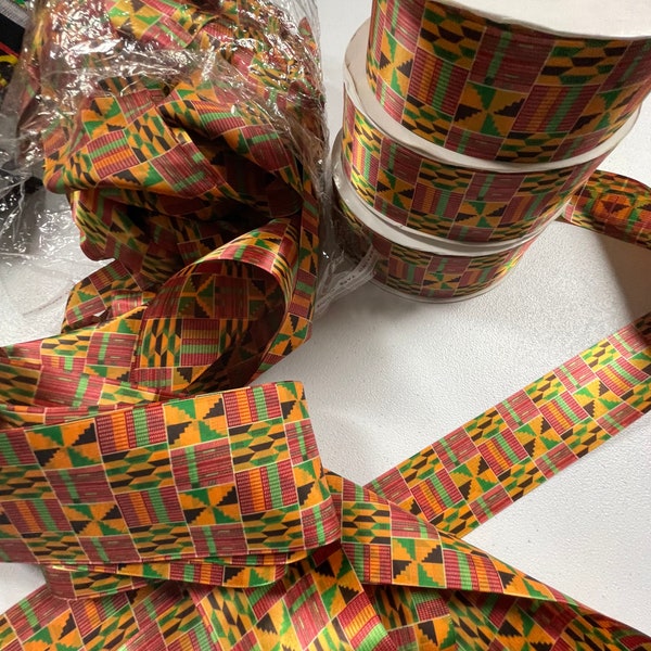 African print ribbon african Ankara kente 3 yards ribbon Ankara ribbon kente ribbon african clothing African print