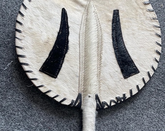 Handmade Agu Igbo Men&#39;s Traditional Hand fan, Grooms, Nze/Ozo,  Chieftaincy Fan