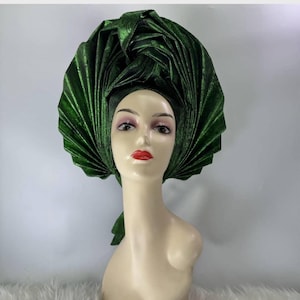 Autogele, Ready to wear Autogele, Gele, Headgear, Asooke, Bridal Gele, Nigeria Gele, Readymade Gele african Nigerian wedding