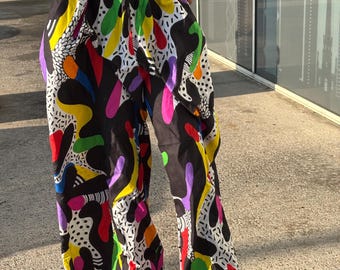 African Ankara kente palazzo  pants wide leg pants