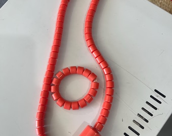 African Nigerian Wedding Igbo Coral neck Beads and bracelets