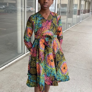 Robe en pagne africain pour petite fille hotsell