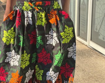 African Ankara kente palazzo  pants wide leg pants
