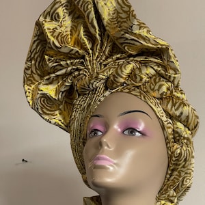 African autogele, ready to wear gele, African hat, traditional wedding hat...