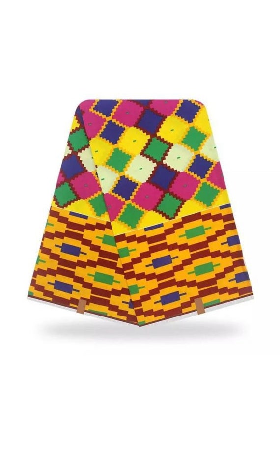 Tissu Imprimé Africain Ankara En Coton - Vendu Au Mètre (yard) - Largeur ~45 Pouces - Neuf