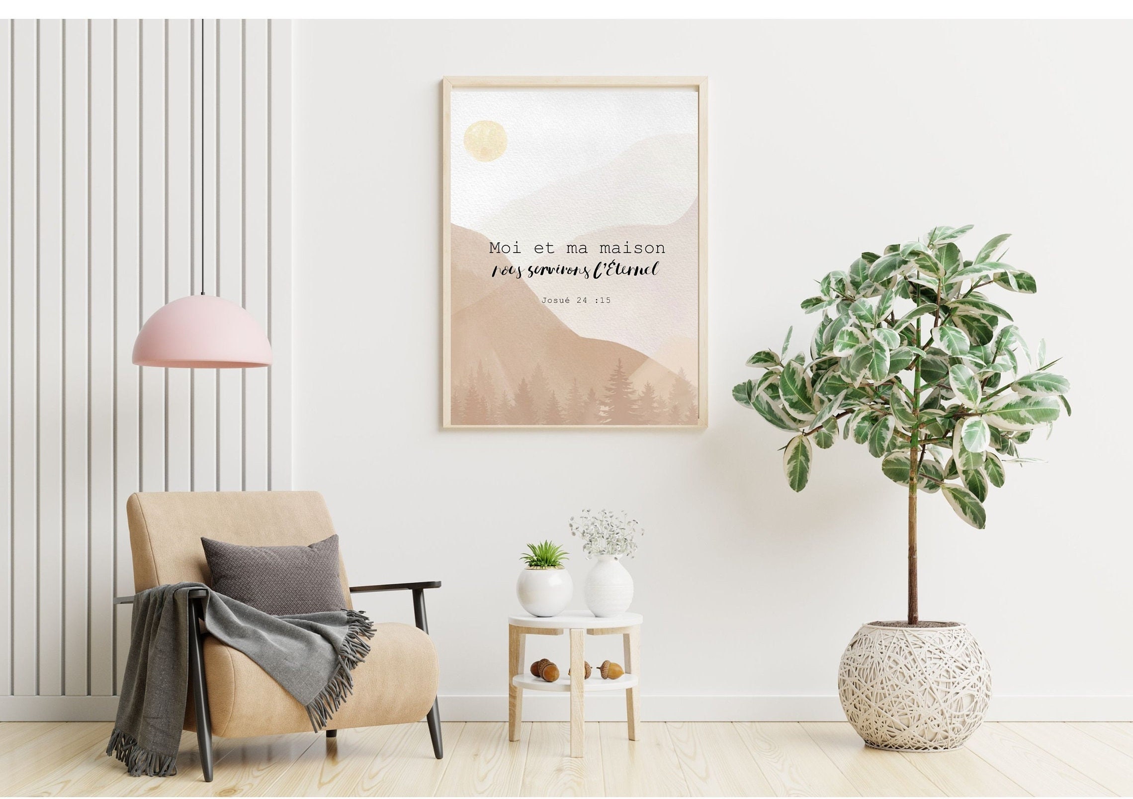 Moi et ma maison nous servirons lÉternel Josué 24:15 Verset Bible