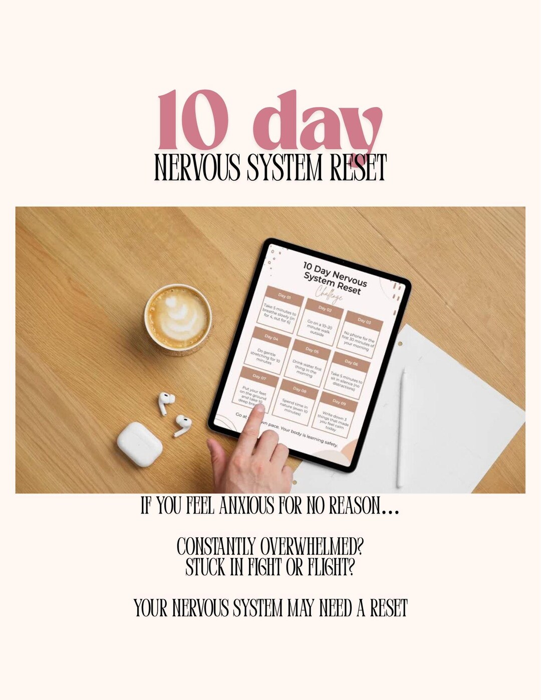 10 Day Nervous System Reset Challenge | Anxiety Relief, Stress Recovery ...