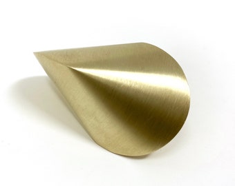 Perfect cadeau voor hem/haar - messing oloïde - bureauspeelgoed met geborstelde afwerking Wobbler Fidget vergelijkbaar met anti-oloïde en hexasphericon