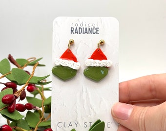 Grinch Dangle Earrings