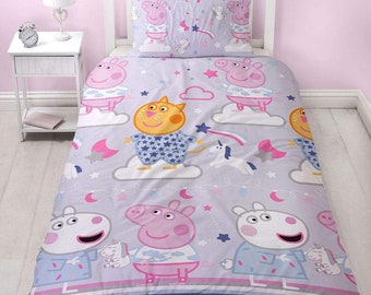 peppa pig crib sheet