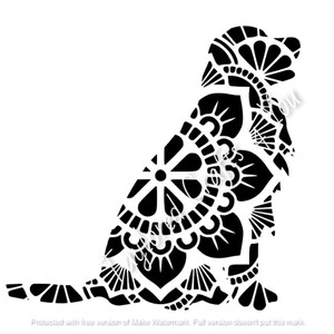 Mandala Golden Retriever SVG