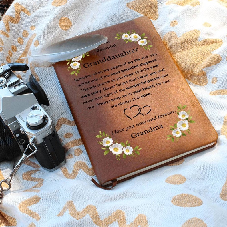 Granddaughter Leather Journal Teen Girl Present for Graduation