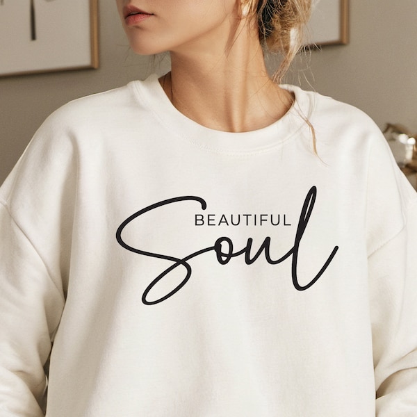 Beautiful Soul svg png, Boho Inspirational SVG, sweater SVG, png for clothes, Beautiful png, cute sweater svg, quote svg uvdtf