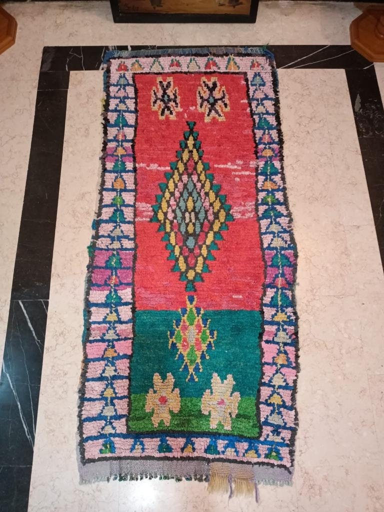 Tapis Marocain Boucherouite-Moroccan-Rugs-Tapis-Rouge