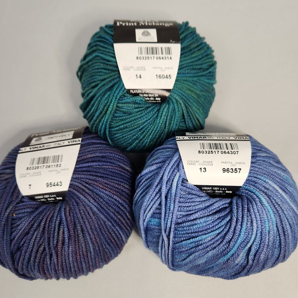 Zara Print Melange Superwash Wool Yarn, from Filatura di Crosa - various colors