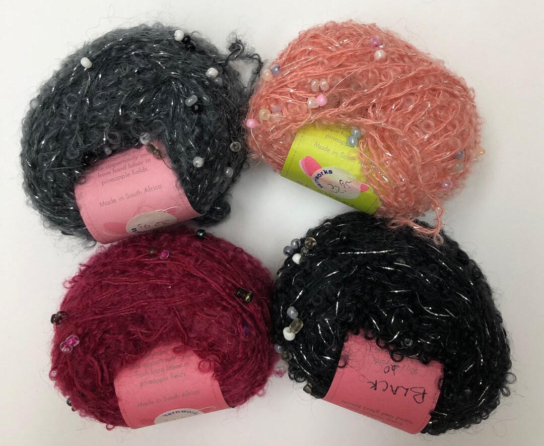 Be Sweet African Bead Ball Yarn - Various Colors - Etsy