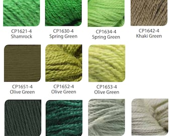 Paternayan Persian Wool Needlepoint and Tapestry Yarn - Green Shamrock Spring Khaki Olive Pine