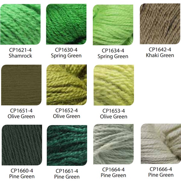 Paternayan Persian Wool Needlepoint and Tapestry Yarn - Green Shamrock Spring Khaki Olive Pine