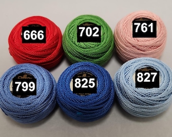 Hilo de crochet DMC Pearl Cotton tamaño 8 - varios colores
