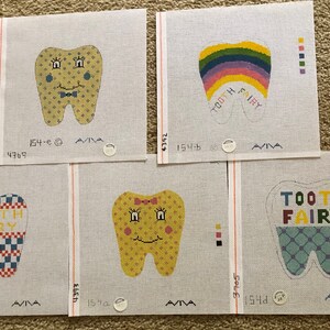 Tooth Fairy Pillow Unique Handpainted Needlepoint Canvases