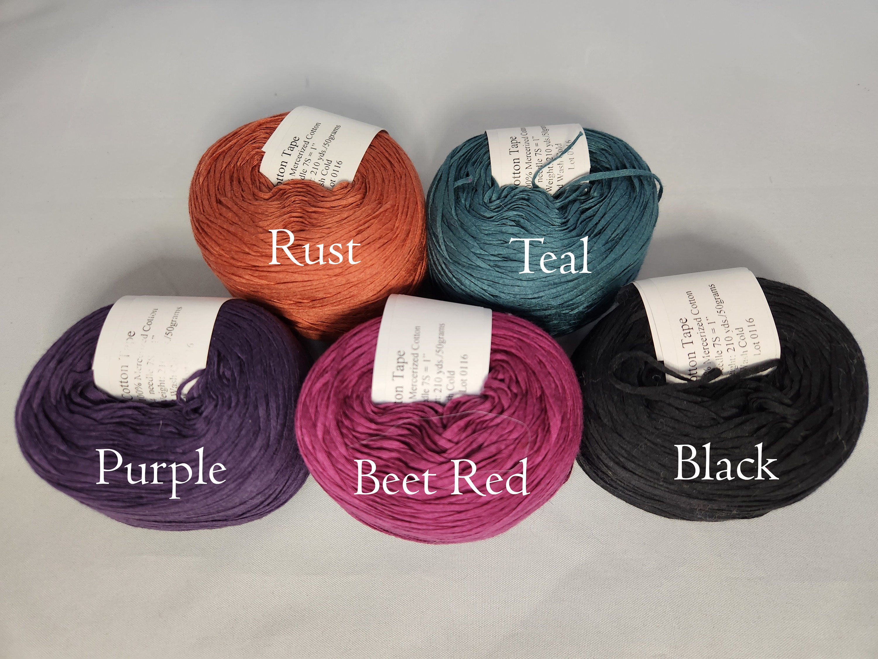 Style Cotton Tape Yarn - Lucci Yarns - Various Colors - Etsy