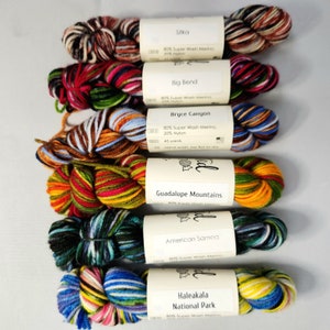 Knitted Wit Smarties mini skeins - 35 colorways!